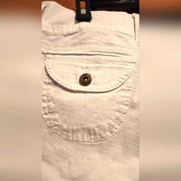 !it Jeans Women's/JR's Cropped White Stretch Capri Jeans Sz7 - Picture 8 of 11